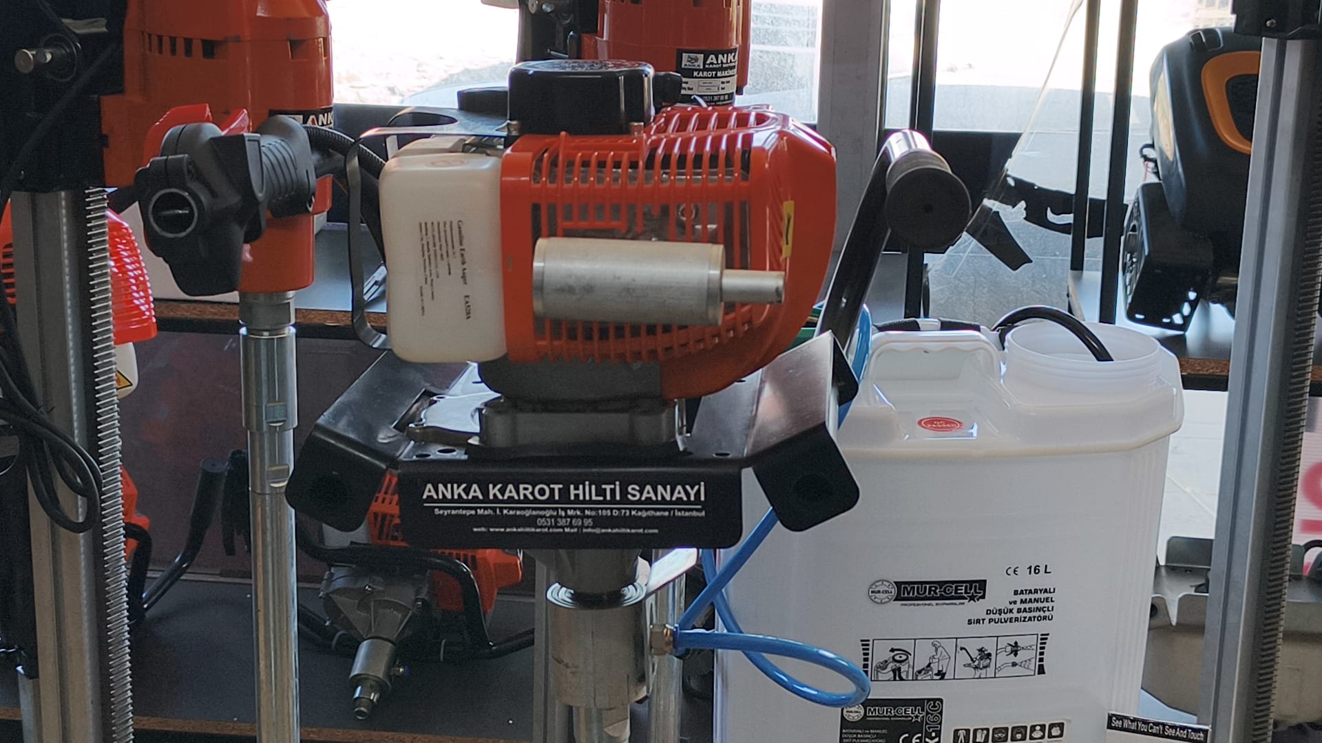 3.5 Kısa Redüktörlü Benzinli Sondaj Makinesi